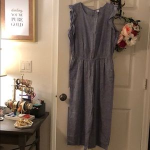 Old Navy NWT Chambray Flutter Sleeve Jumpsuit